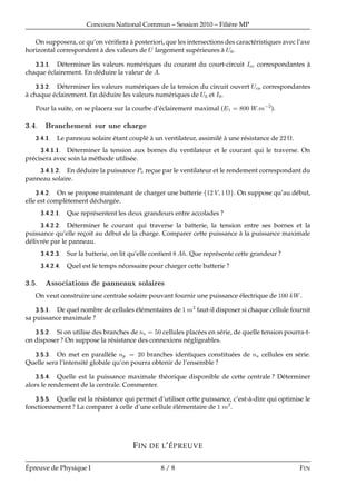 Concours National Commun – Session 2010 – Fili`ere MP
On supposera, ce qu’on v´eriﬁera `a posteriori, que les intersection...
