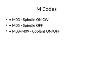 Spindle Code CNC_30_Slide_Presentation............... | PPTX