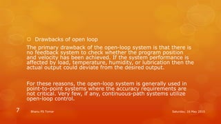 Open Loop Control Drawbacks Graphs Cnc control system and interface | PPTX