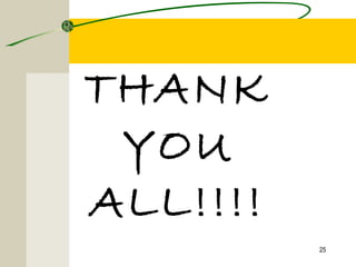 THANK
YOU
ALL!!!!
25
 