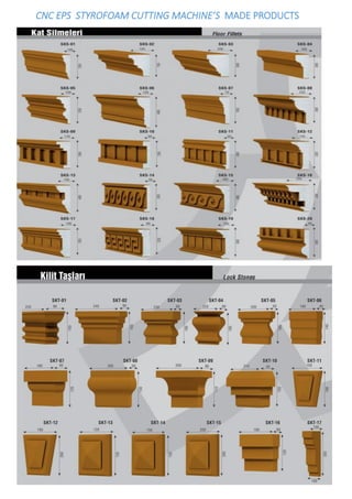 CNC EPS STYROFOAM CUTTING MACHINE’S MADE PRODUCTS