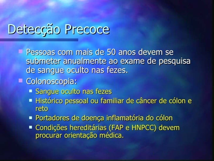 Dieta para fazer exame de sangue oculto nas fezes