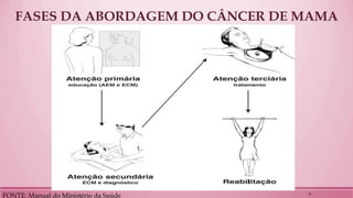FASES DA ABORDAGEM DO CÂNCER DE MAMA 
FONTE: Manual do Ministério da Saúde 
17  