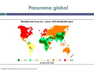 Panorama global
GLOBOCAN 2012 (IARC) Section of Cancer Information (5/4/2014)
 