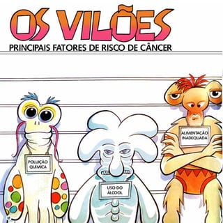Poluição
química
Uso do
álcool
Alimentação
inadequada
Principais fatores de risco de Câncer
18
 