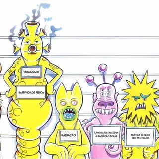 Tabagismo
Radiação
Exposição excessiva
à radiação solar Prática de sexo
sem proteção
Inatividade física
19
 