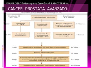 DOLOR OSEO Gamagrama óseo  +  RADIOTERAPIA.
CANCER PROSTATA AVANZADO
 