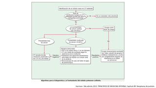 Harrison. 18a edición 2012. PRINCIPIOS DE MEDICINA INTERNA. Capítulo 89. Neoplasias de pulmón.
 