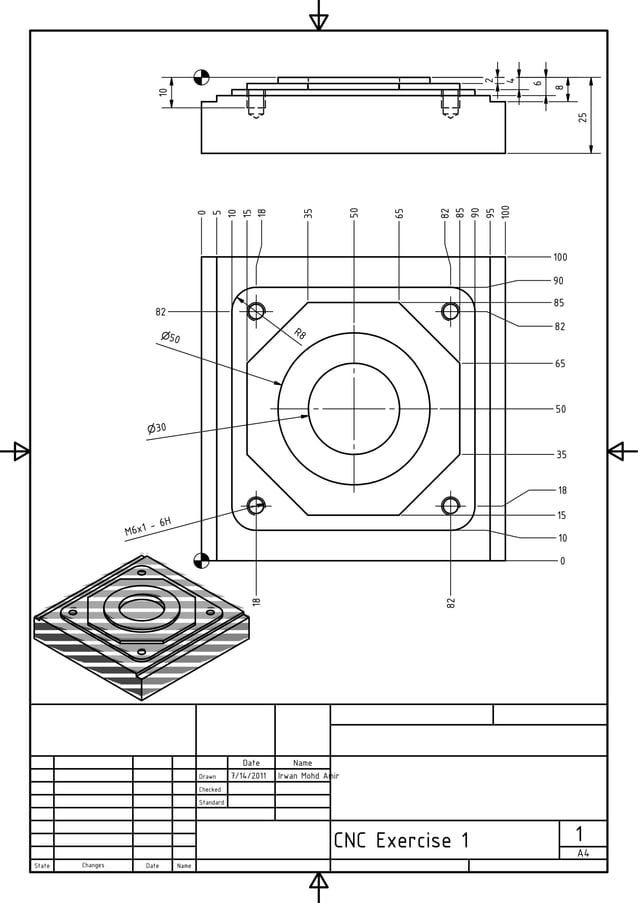 Cnc Math Exercise Cnc exercise 1 | PDF