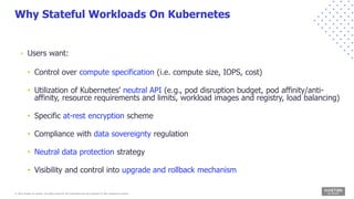 © 2022 Kasten by Veeam. All rights reserved. All trademarks are the property of their respective owners.
Why Stateful Work...