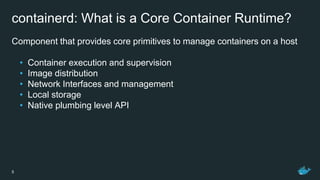 containerd the universal container runtime | PPT
