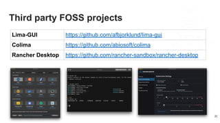 [CNCF TAG-Runtime 2022-10-06] Lima | PDF