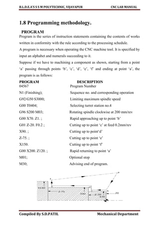 Cnc lab manual | PDF
