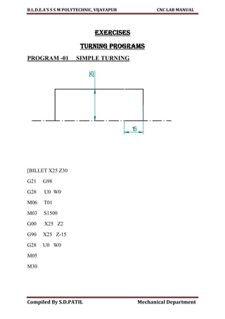 Cnc lab manual | PDF