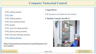 Introduction to CNC (Computer Numerical Control) Machine | PPTX
