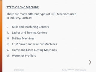 Cnc Machine | PPTX