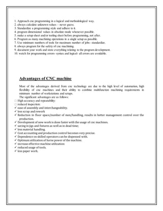 Cnc machine report | DOCX