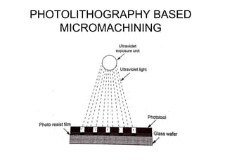 PHOTOLITHOGRAPHY BASED
MICROMACHINING
 