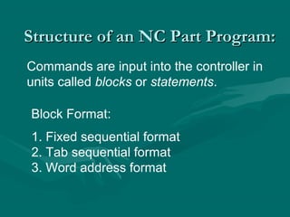 Cnc part programming 4 unit | PPT
