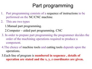 CNC part programming | PPT