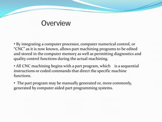 Cncpresentation CNC lathe machine | PDF