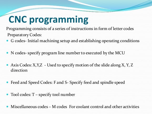 How to write a program for cnc machine