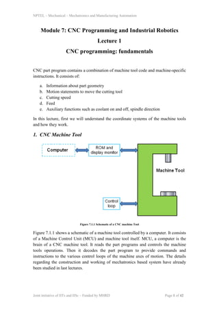 Cnc programming | PDF