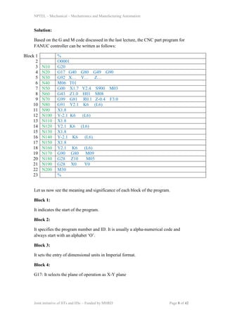 Cnc programming | PDF