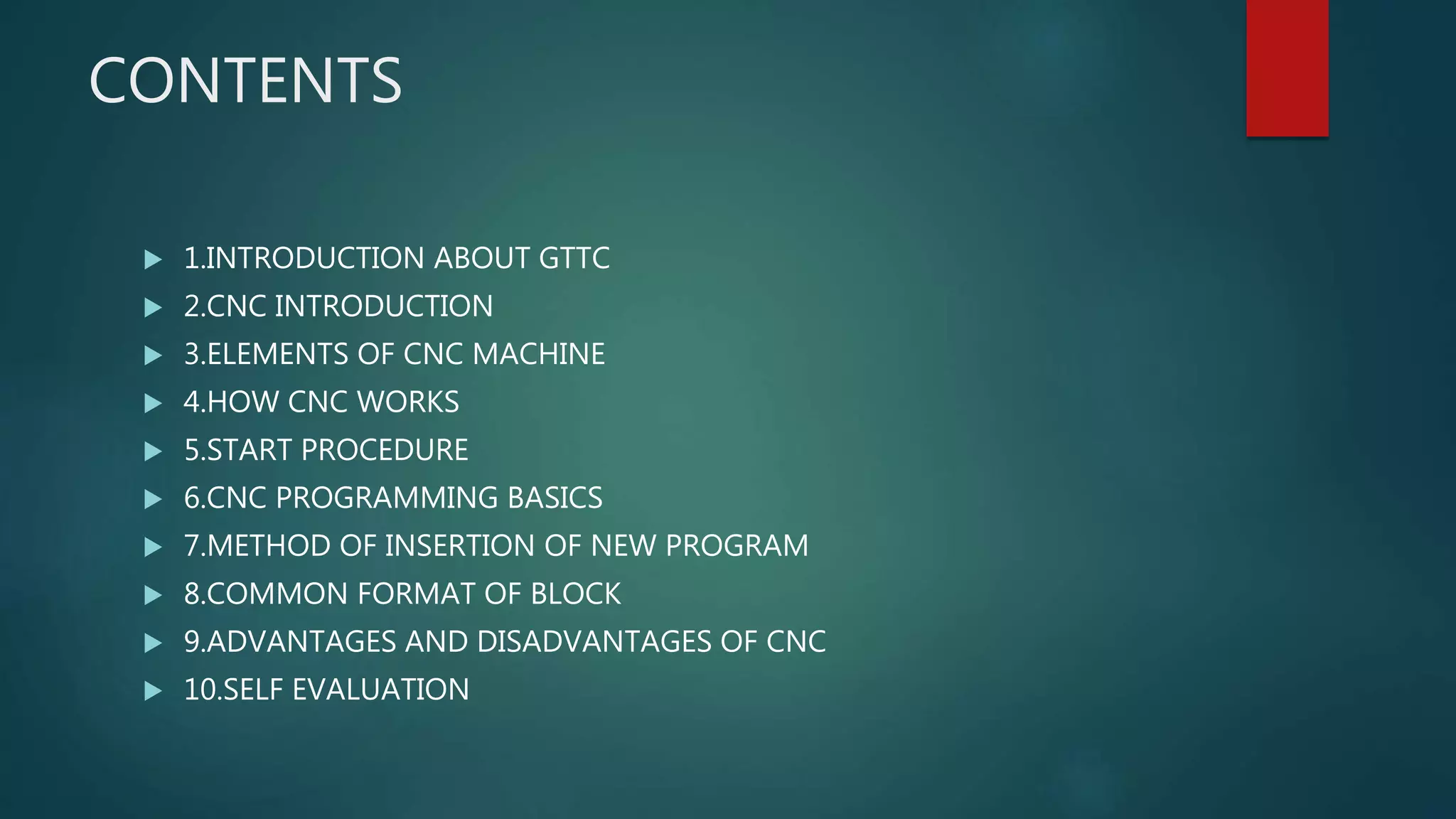 Cnc programming and operation skills | PPTX