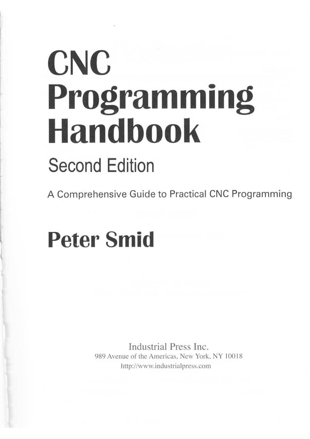 Cnc programming handbook - Peter Schmid | PDF