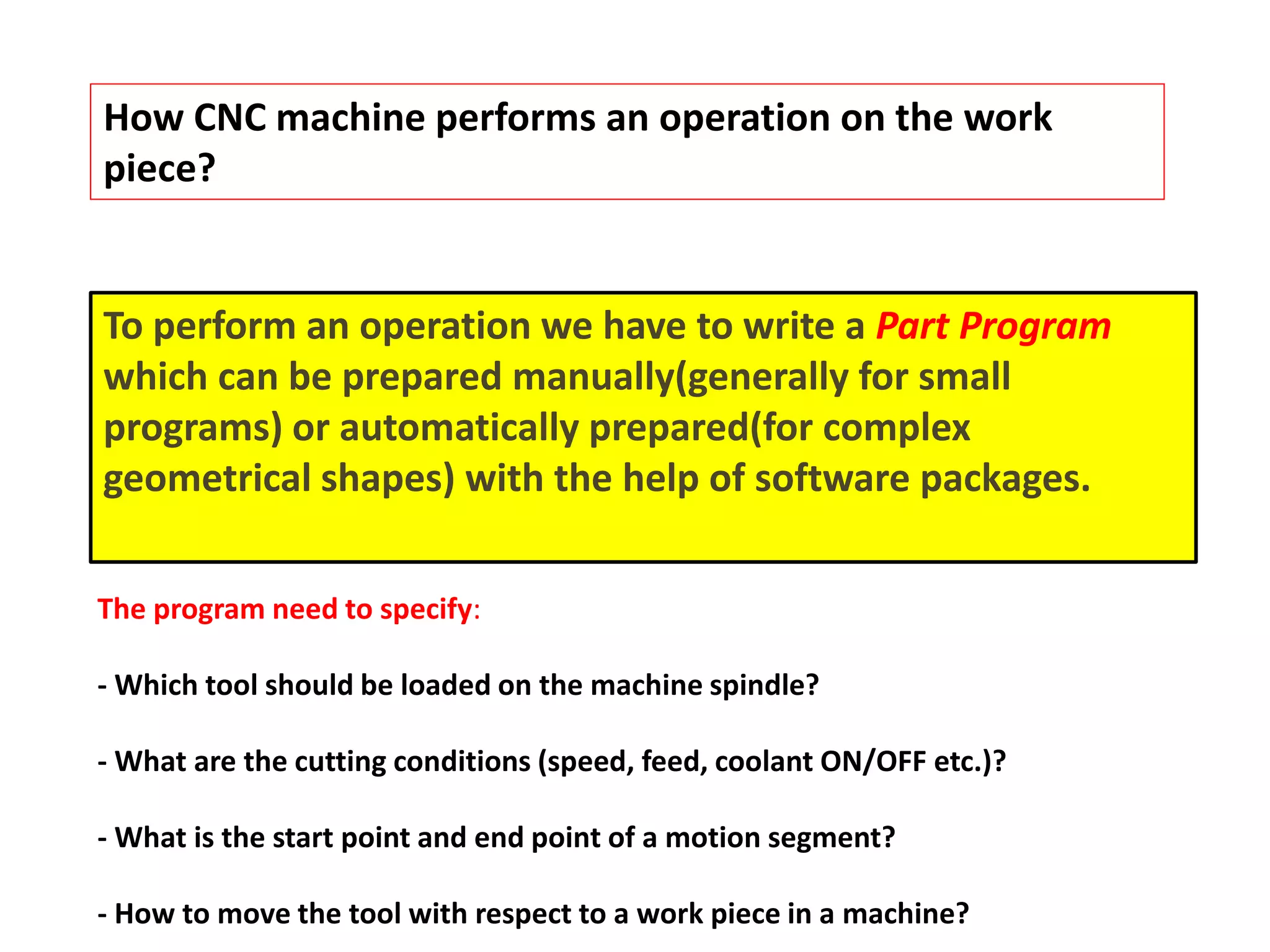 Cnc program writing | PPTX