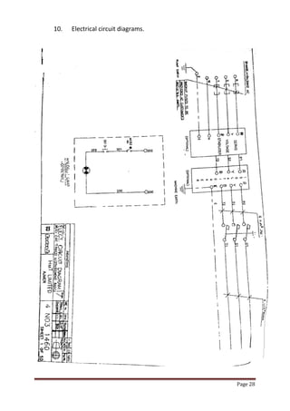 Page 28 
10. Electrical circuit diagrams. 
 