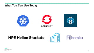 What You Can Use Today
23
 