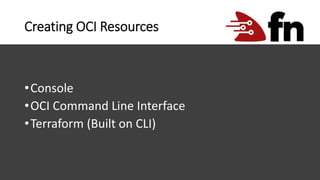 OCI Oracle Functions Deployment | PPT
