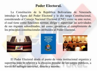 Poder Electoral. | PPTX