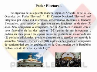 Poder Electoral. | PPTX