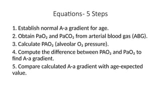 Apakah A-a gradient? Alveoli-artery di ICU | PPTX