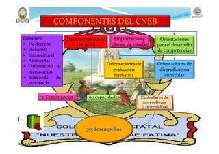 COMPONENTES DEL CNEB
Enfoques:
 De derecho
 Inclusivo
 Intercultural
 Ambiental
 Orientación al
bien común
 Búsqueda de
excelencia
Orientaciones
para el desarrollo
de competencias
Organización y
planes de estudio
Definiciones claves
del perfil
Orientaciones de
evaluación
formativa
Orientaciones de
diversificación
curricular
755 desempeños
Mg. JASA
 