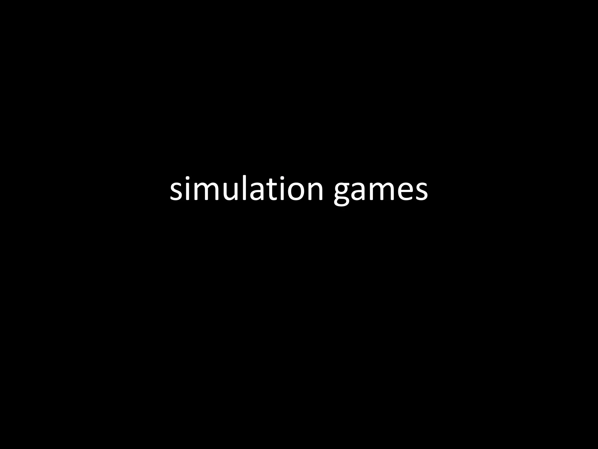 simulation games