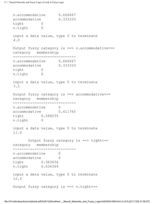 C++ neural networks and fuzzy logic | PDF