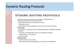 Dynamic Routing Protocols
8
 
