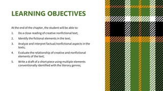 Creative Nonfiction Lesson 5 Figurative Language Pdf