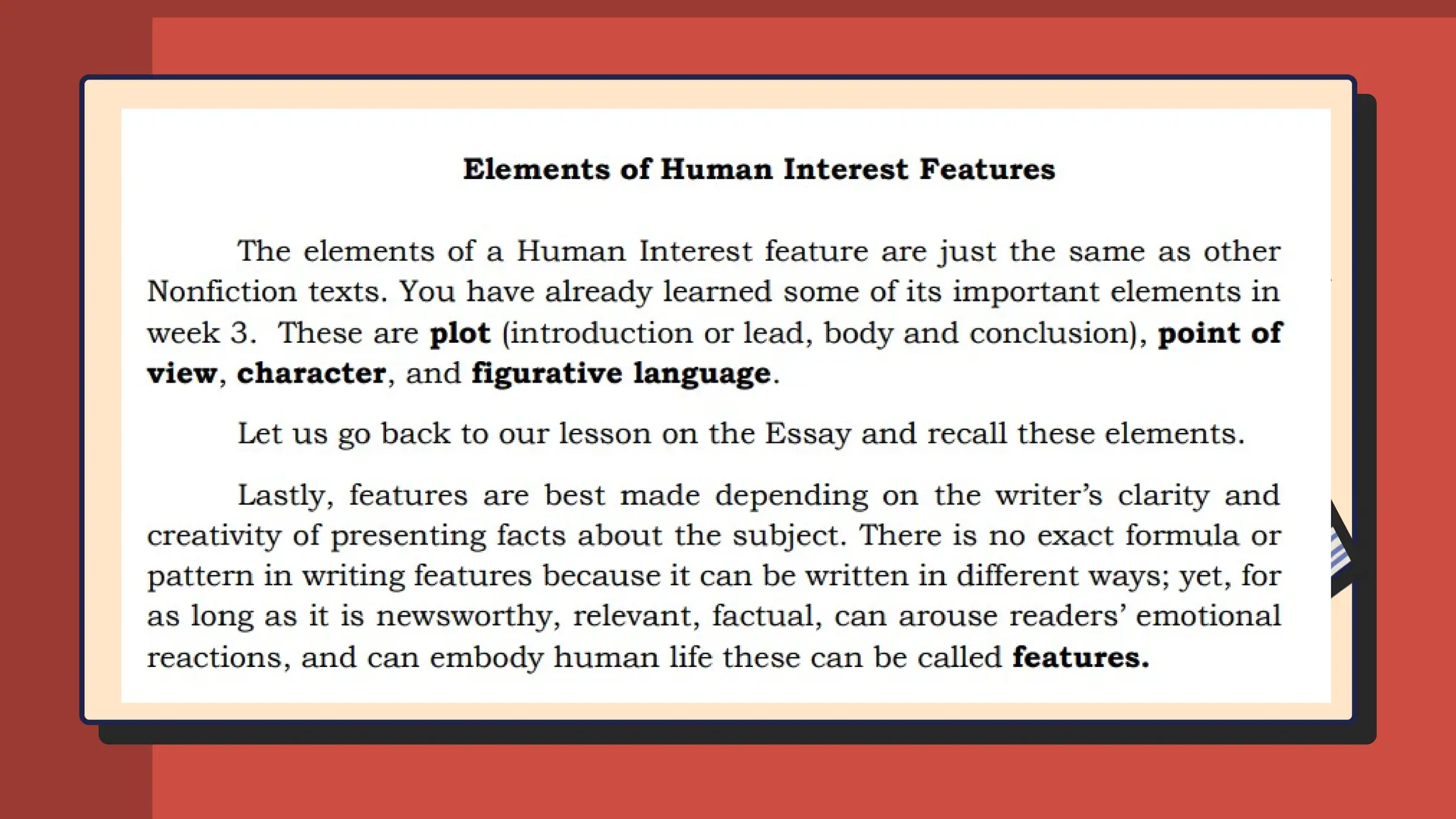 Definition of Feature Story and its types