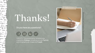 CREDITS: This presentation template was
created by Slidesgo, including icons by Flaticon,
and infographics & images by Freepik
Do you have any questions?
Thanks!
 