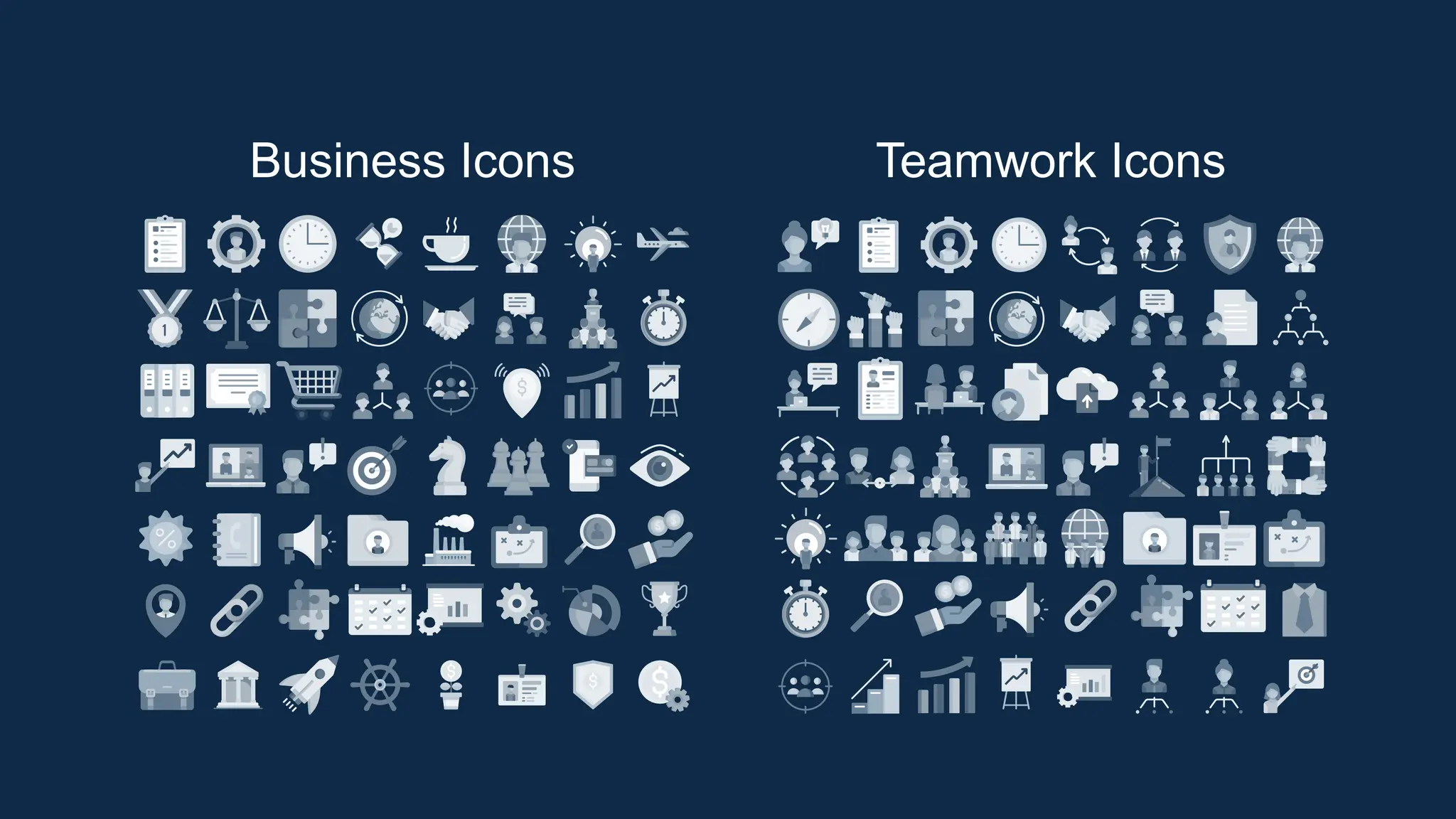 Business Icons Teamwork Icons
 