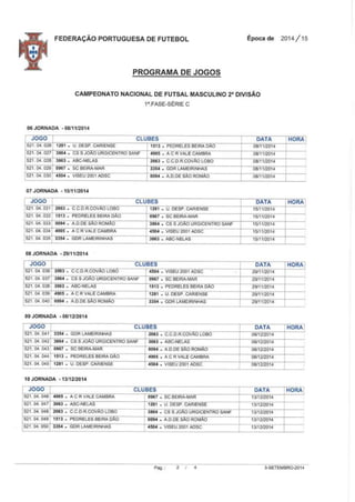 Cn futsal 2 div sorteio