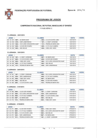 Cn futsal 2 div sorteio