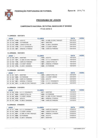 Cn futsal 2 div sorteio