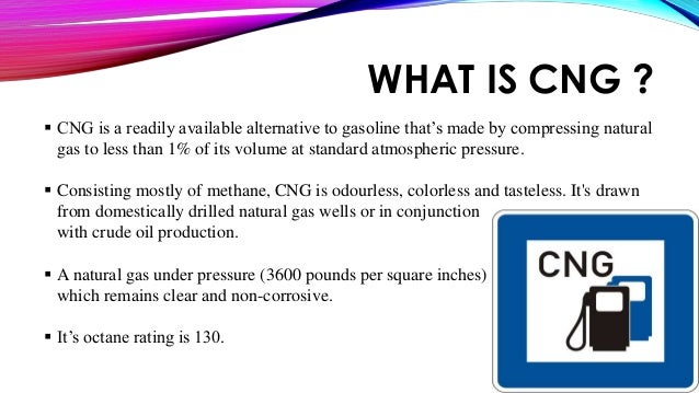 Cng as alternate to gasoline