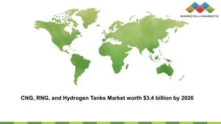 CNG, RNG, and Hydrogen Tanks Market worth $3.4 billion by 2026
 
